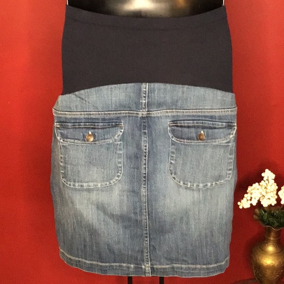 MOTHERHOOD MATERNITY JEAN SKIRT SIZE S - Picture 3 of 4